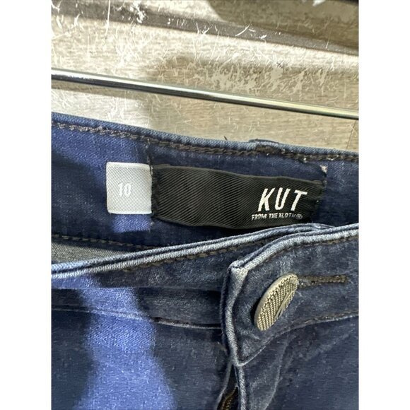 Women’s Kut From The Kloth Denim Jeans Dark Wash Skinny Leg Size 10 - Picture 10 of 16